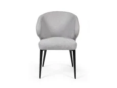 Julian Bowen Julian Bowen Marcus Light Grey Fabric Set of 2 Dining Chairs