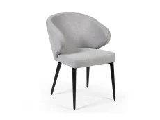 Julian Bowen Julian Bowen Marcus Light Grey Fabric Set of 2 Dining Chairs