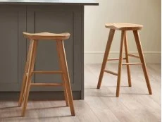 Julian Bowen Julian Bowen Mulu Oak Wooden Bar Stool