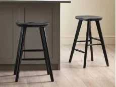 Julian Bowen Julian Bowen Mulu Black Wooden Bar Stool