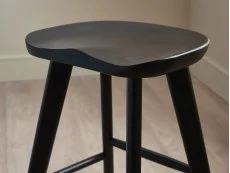 Julian Bowen Julian Bowen Mulu Black Wooden Bar Stool