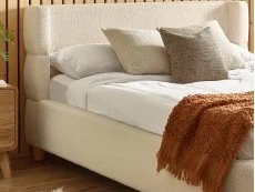 Julian Bowen Oberon Beige Fabric Bed Frame Julian Bowen Oberon Beige Fabric Bed Frame