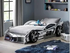 Julian Bowen Julian Bowen Storm White Racer Car Bed Frame