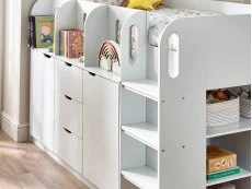 Julian Bowen Julian Bowen Vision White Wooden Mid Sleeper Bed