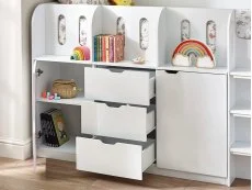 Julian Bowen Julian Bowen Vision White Wooden Mid Sleeper Bed