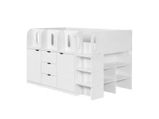 Julian Bowen Julian Bowen Vision White Wooden Mid Sleeper Bed