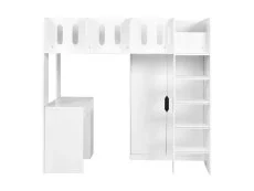 Julian Bowen Julian Bowen Vision White Wooden High Sleeper Bed