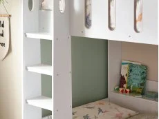 Julian Bowen Julian Bowen Vision White Wooden Bunk Bed Frame