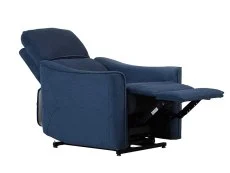 PICK4U PICK4U Balmoral Single Motor Blue Fabric Riser Recliner Chair