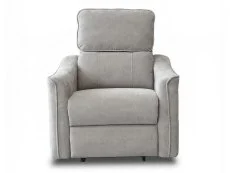 PICK4U PICK4U Balmoral Single Motor Light Grey Fabric Riser Recliner Chair