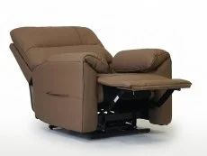 PICK4U PICK4U Knightsbridge Dual Motor Brown Leather Riser Recliner Chair
