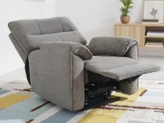 PICK4U PICK4U Knightsbridge Dual Motor Dark Grey Fabric Riser Recliner Chair