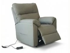 PICK4U PICK4U Knightsbridge Dual Motor Grey Leather Riser Recliner Chair