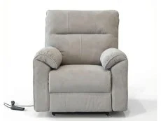 PICK4U PICK4U Knightsbridge Dual Motor Light Grey Fabric Riser Recliner Chair