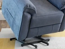 PICK4U PICK4U Knightsbridge Single Motor Midnight Blue Fabric Riser Recliner Chair