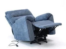 PICK4U PICK4U Knightsbridge Single Motor Midnight Blue Fabric Riser Recliner Chair