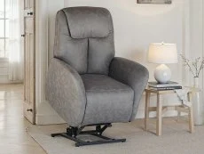 PICK4U PICK4U Windsor Dual Motor Grey Faux Leather Riser Recliner Chair