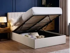 Julian Bowen Julian Bowen Aylen Cream Fabric Ottoman Bed Frame