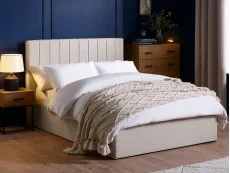 Julian Bowen Julian Bowen Aylen Cream Fabric Ottoman Bed Frame