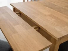 Julian Bowen Clearance - Julian Bowen Coxmoor 80cm Oak Extending Dining Table
