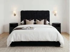 LPD LPD Pasadena Black Fabric Bed Frame