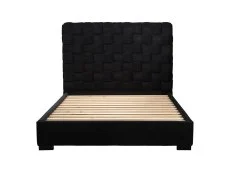 LPD LPD Pasadena Black Fabric Bed Frame