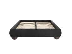 LPD LPD Soller Charcoal Chenille Fabric Bed Frame