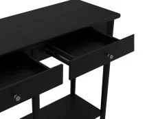 LPD LPD Jackson Black Wooden Console Table