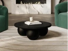 LPD Kenji Black Wooden Coffee Table (Assembled) LPD Kenji Black Wooden Coffee Table (Assembled)