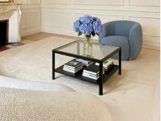 LPD Ray Black Wooden Coffee Table