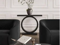 LPD LPD Oren Black Wooden Console Table