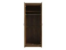 GFW Clearance - GFW Boston Knotty Oak Effect 2 Door Double Wardrobe