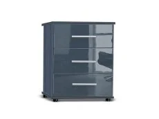 ASC ASC Venice Gloss 3 Drawer Midi Chest of Drawers (Assembled)