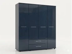 ASC ASC Venice Gloss 4 Door 2 Drawer Wardrobe (Assembled)