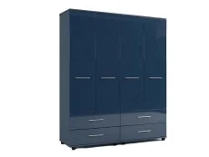 ASC ASC Venice Gloss 4 Door 4 Drawer Wardrobe (Assembled)