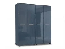 ASC ASC Venice Gloss 4 Door Wardrobe (Assembled)