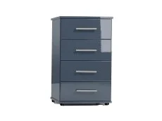 ASC ASC Venice Gloss 4 Drawer Midi Chest of Drawers (Assembled)