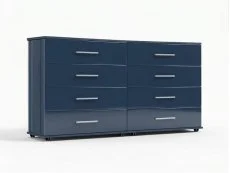 ASC ASC Venice Gloss 4+4 Drawer Chest of Drawers (Assembled)