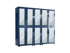 ASC ASC Venice Gloss 5 Door Mirrored Wardrobe (Assembled)