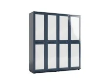 ASC ASC Venice Gloss 4 Door Mirrored Wardrobe (Assembled)