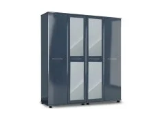 ASC ASC Venice Gloss 4 Door 2 Mirrored Wardrobe (Assembled)