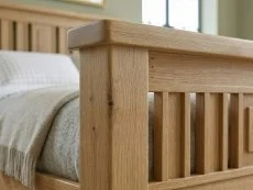 ASC ASC Selkirk Oak Wooden Bed Frame
