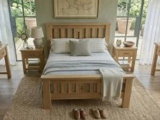 ASC ASC Selkirk Oak Wooden Bed Frame
