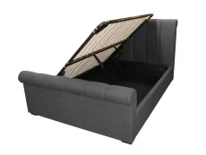 ASC ASC Cairo Charcoal Grey Fabric Ottoman Bed Frame