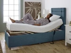 Flexisleep Clearance - Flexisleep Gel Ortho 3ft Single Electric Adjustable Bed in Graceland Silver