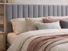 Time Living Time Living Albany Light Grey Fabric Bed Frame
