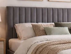 Time Living Time Living Albany Dark Grey Fabric Bed Frame