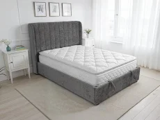 ASC ASC Finley Grey Fabric Ottoman Bed Frame
