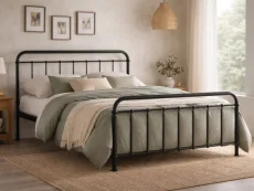 Time Living Time Living Miami Black Metal Bed Frame