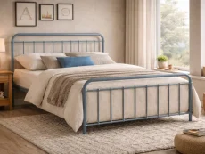 Time Living Time Living Miami Grey Metal Bed Frame